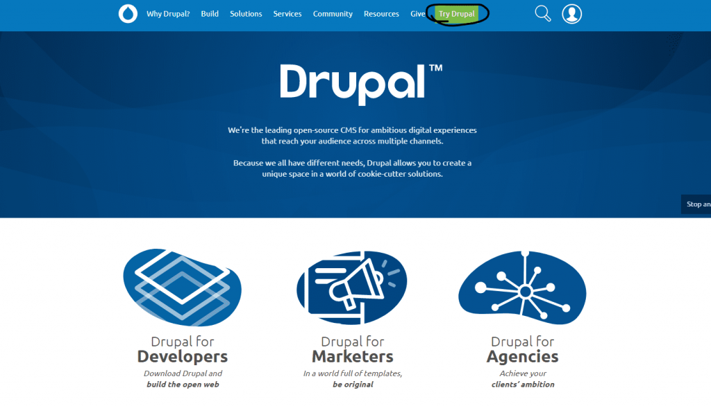 Drupal 公式サイト